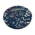 thumbnail image 1 of Balery Merry Christmas Velvet Round Bar Chair Cushion Cover Adjustable, Protects From Scratches And Stains, Soft & Washable Ideal For Wooden And Metal Stools - 14 Inch, 1 of 7