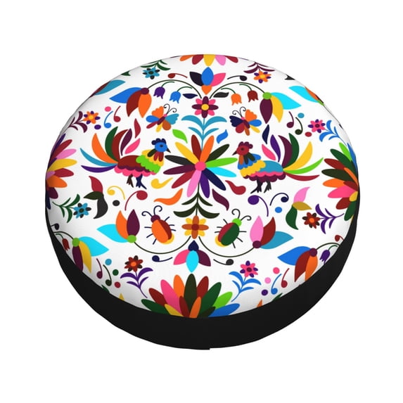 Balery Mexican Bright Style Tire Covers - Tough Tire Wheel Protector for Truck, SUV, Trailer, Camper, RV -17 inch