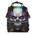 Balery Modern Abstract Colorful Skull C Mummy Backpack Waterproof