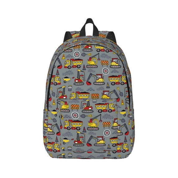Balery Modern Excavator Vintage Canvas Backpack for Men and Women - Large Capacity, Durable Travel Laptop Bag for School, Work, Hiking, and Outdoor Activities