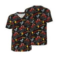 thumbnail image 1 of Balery Monster Truck Baseball Jersey for Men Casual Button Down Shirts Short Sleeve Active Team Sports Uniform-Large, 1 of 9