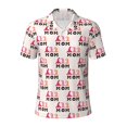 thumbnail image 1 of Balery Mothers Day Printed Men’s Short Sleeve Polo Shirt, Midweight Men's Shirt,Golf Polo shirts -Medium, 1 of 8