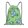 thumbnail image 1 of Balery Motorcycle Riding Dinosaur Pattern Drawstring Backpack Bag Sport Gym Sackpack Cinch Bags Pattern Drawstring Backpack Bag Sport Gym Sackpack Cinch Bags -Medium, 1 of 6
