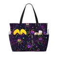thumbnail image 1 of Balery Multi-colored Spiders Beach Travel Bag - Water-Resistant, Large Capacity Lightweight Tote with 7 Pockets for Women and Men - Perfect for Beach, Pool, Gym, and Travel, 1 of 7