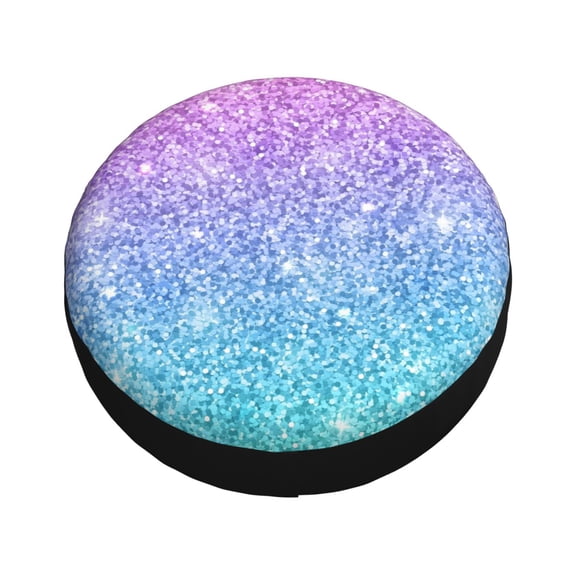 Balery Multicolor Glitter Tire Covers - Tough Tire Wheel Protector for Truck, SUV, Trailer, Camper, RV -17 inch