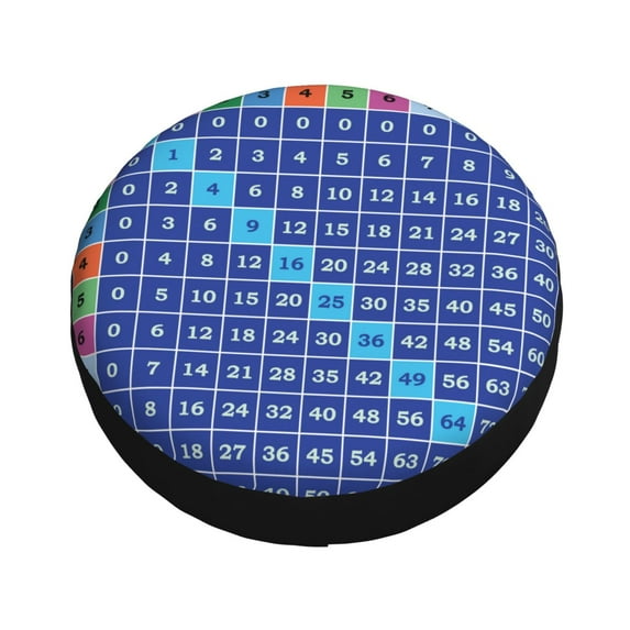 Balery Multiplication Table Tire Covers - Tough Tire Wheel Protector for Truck, SUV, Trailer, Camper, RV -16 inch