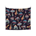 thumbnail image 1 of Balery Mushroom Doodle Pattern Tapestry 60x51 Inches - Large Wall Hanging Tapestry for Bedroom, Living Room, Dorm Decor - Artistic and Aesthetic Room Decor, 1 of 9