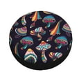thumbnail image 1 of Balery Mushroom Doodle Tire Covers - Tough Tire Wheel Protector for Truck, SUV, Trailer, Camper, RV -17 inch, 1 of 8