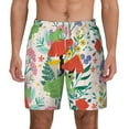 thumbnail image 1 of Balery Mushroom and Frogs Mens Swim Trunks Swim Shorts for Men Quick Dry Inseam Beach Shorts with Compression Liner Pocket-3X-Large, 1 of 9