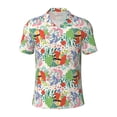 thumbnail image 1 of Balery Mushroom and Frogs Printed Men’s Short Sleeve Polo Shirt, Midweight Men's Shirt,Golf Polo shirts -Large, 1 of 9