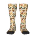 thumbnail image 1 of Balery Mushrooms And Rainbows Peace Fun Novelty Socks Men'S Women'S Crew Socks Funny Crazy Novelty Socks Quirky And Cool Socks, 1 of 9
