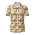 thumbnail image 1 of Balery Mushrooms And Rainbows Peace Printed Men’s Short Sleeve Polo Shirt, Midweight Men's Shirt,Golf Polo shirts -4X-Large, 1 of 8