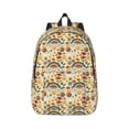 thumbnail image 1 of Balery Mushrooms And Rainbows Peace Vintage Canvas Backpack for Men and Women - Large Capacity, Durable Travel Laptop Bag for School, Work, Hiking, and Outdoor Activities, 1 of 7