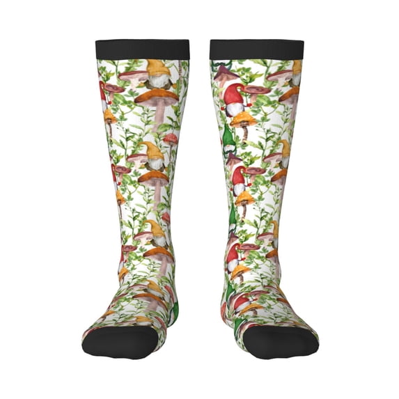Balery Mushrooms Gnomes Fun Novelty Socks Men'S Women'S Crew Socks Funny Crazy Novelty Socks Quirky And Cool Socks