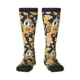 thumbnail image 1 of Balery Mushrooms Honeycomb Fun Novelty Socks Men'S Women'S Crew Socks Funny Crazy Novelty Socks Quirky And Cool Socks, 1 of 9