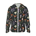 thumbnail image 1 of Balery Mushrooms Men's Women's UPF 50+ Sun Protection Lightweight Hoodie Performance Long Sleeve Shirt for Fishing Running-Large, 1 of 9