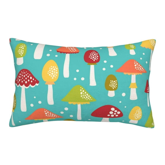 Balery Mushrooms Pillow Covers,Bed Pilowcases,Reversible Plush Throw Pillow Covers End Pillow Encasement,Pillow Case - 20"X30"