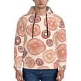 thumbnail image 1 of Balery Mushrooms2 Pattern Mens Hoodie Kangaroo Pocket Hoodie Pullover Hooded Sweatshirt Ideal for Daily Wear Travel and Home-Medium, 1 of 7