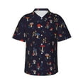 thumbnail image 1 of Balery Mushrooms3 Print Men's Hawaiian Shirts Short Sleeve Beach Shirt Relaxed Fit Vacation Button Down Shirts-Medium, 1 of 9