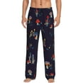 thumbnail image 1 of Balery Mushrooms3 print Men's Pajama Pants,Ultra Lightweight Pjs,Lounge Pant-Medium, 1 of 9