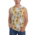 thumbnail image 1 of Balery Music Dancing Cat Men's Sleeveless Muscle Shirts Workout Tank Top, Moisture Wicking, Odor Protection-XX-Large, 1 of 8