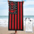 thumbnail image 1 of Balery Nautical American Flag Print Towels - Luxurious Jumbo Bath Sheet - Highly Absorbent and Quick Dry Extra Large Bath Towel - Super Soft Hotel Quality Towel-27.5"x55", 1 of 8
