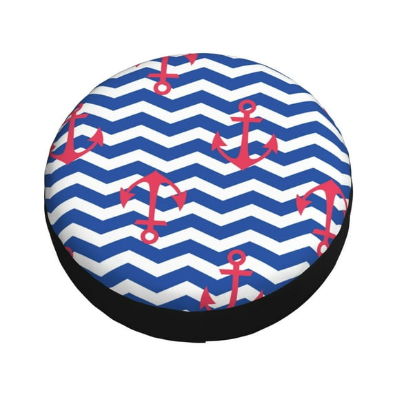 Balery Nautical Anchors Tire Covers - Tough Tire Wheel Protector for Truck, SUV, Trailer, Camper, RV -14 inch