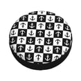 thumbnail image 1 of Balery Nautical Anchors1 Tire Covers - Tough Tire Wheel Protector for Truck, SUV, Trailer, Camper, RV -14 inch, 1 of 8