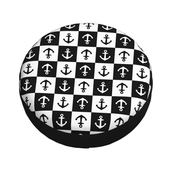 Balery Nautical Anchors1 Tire Covers - Tough Tire Wheel Protector for Truck, SUV, Trailer, Camper, RV -14 inch