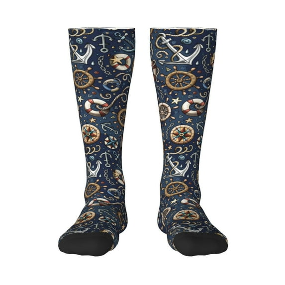 Balery Nautical Fun Novelty Socks Men'S Women'S Crew Socks Funny Crazy Novelty Socks Quirky And Cool Socks