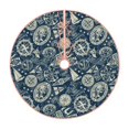 thumbnail image 1 of Balery Nautical Style Printed Christmas Tree Skirt , Merry Christmas Party Christmas Tree Decoration,Adjustable Tree Skirt-36", 1 of 8