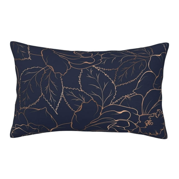 Balery Navy Dark Blue Pillow Covers,Bed Pilowcases,Reversible Plush Throw Pillow Covers End Pillow Encasement,Pillow Case - 14"X20"