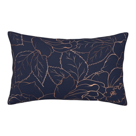 Balery Navy Dark Blue Pillow Covers,Bed Pilowcases,Reversible Plush Throw Pillow Covers End Pillow Encasement,Pillow Case - 16"X24"