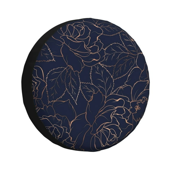 Balery Navy Dark Bluetire Cover Waterproof Dust-Proof, Universal Spare Wheel Tire Cover For Trailer, Rv, Suv Truck And Vehicle Camper Accessories-14 Inch