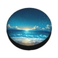 thumbnail image 1 of Balery Night Sky Beach Scene Tire Covers - Tough Tire Wheel Protector for Truck, SUV, Trailer, Camper, RV -17 inch, 1 of 8