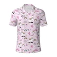 thumbnail image 1 of Balery No Drama Llama Printed Men’s Short Sleeve Polo Shirt, Midweight Men's Shirt,Golf Polo shirts -XX-Large, 1 of 8