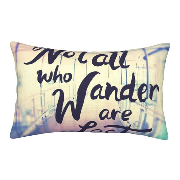 Balery Not All Those Who Wander Are Lost Bedding Queen Pillow Cases - Envelope Closure - Soft Brushed Microfiber Fabric - Shrinkage and Fade Resistant Pillow Cases-