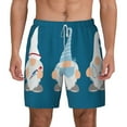 thumbnail image 1 of Balery Nurse Doctor Gnomes Mens Swim Trunks Swim Shorts for Men Quick Dry Inseam Beach Shorts with Compression Liner Pocket-Large, 1 of 9