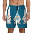 thumbnail image 1 of Balery Nurse Doctor Gnomes Mens Swim Trunks Swim Shorts for Men Quick Dry Inseam Beach Shorts with Compression Liner Pocket-X-Large, 1 of 9