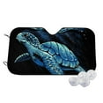 thumbnail image 1 of Balery Ocean Turtle Windshield Sun Shade, Car Front Window Sunshade Cover ,Automotive Interior Portected Blocks Uv Rays For Car Pickup Truck Suv Accessories- Small, 1 of 7