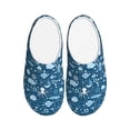thumbnail image 1 of Balery Octopus And Whale Pattern Women's Fuzzy Memory Foam Slippers Fluffy Winter House Shoes Indoor and Outdoor-40/41, 1 of 7