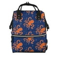 thumbnail image 1 of Balery Octopus Mummy Backpack - Waterproof Twill Canvas, Large Capacity Diaper Bag with Multiple Pockets and Adjustable Straps, 1 of 6