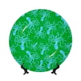 thumbnail image 1 of Balery Octopus1 Print Bone China Decorative Plate Ceramic Dinner Plates Art Crafts with Display Stand-8in, 1 of 6