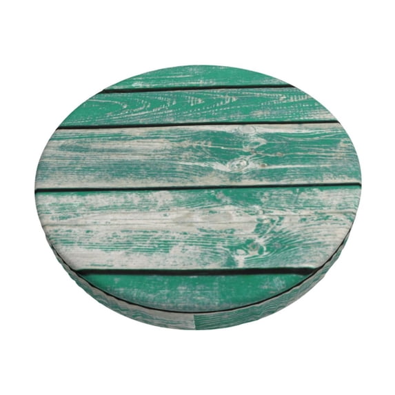 Balery Old Green Wooden Round Bar Stool Seat Covers Velvet Fabric Adjustable Protects from Scratches and Stains for 14-17 Inch Chair-12 inch