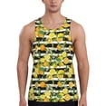 thumbnail image 1 of Balery Orange and Lemon Pattern Men's Workout Tank Top Gym Muscle Tee Fitness Bodybuilding Sleeveless T Shirt Quick Dry Fit Muscle Tank Top Slim-Fit Tank-3X-Large, 1 of 7