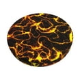 thumbnail image 1 of Balery Orange Lightning Round Bar Stool Seat Covers Velvet Fabric Adjustable Protects from Scratches and Stains for 14-17 Inch Chair-12 inch, 1 of 7