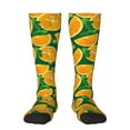 thumbnail image 1 of Balery Orange Printed Novelty Socks Men's Women's Crew Socks Sports Socks Knee High Socks Cotton Socks Quirky and Cool Socks, 1 of 9