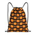 thumbnail image 1 of Balery Orange Pumpkin And Autumn Maple Pattern Drawstring Backpack Bag Sport Gym Sackpack Cinch Bags Pattern Drawstring Backpack Bag Sport Gym Sackpack Cinch Bags -Medium, 1 of 6