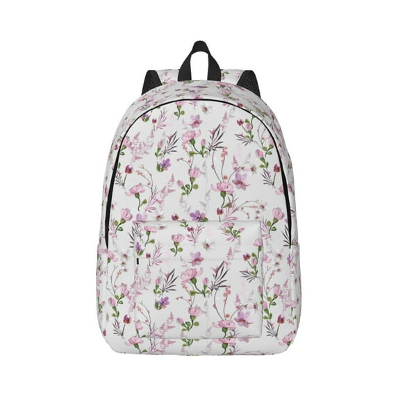 Balery Orchids Flowers Vintage Canvas Backpack for Men and Women - Large Capacity, Durable Travel Laptop Bag for School, Work, Hiking, and Outdoor Activities