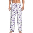 thumbnail image 1 of Balery Orchids Flowers print Men's Pajama Pants,Ultra Lightweight Pjs,Lounge Pant-Large, 1 of 9